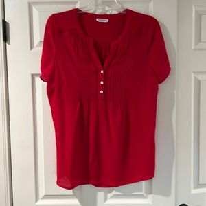 Red blouse